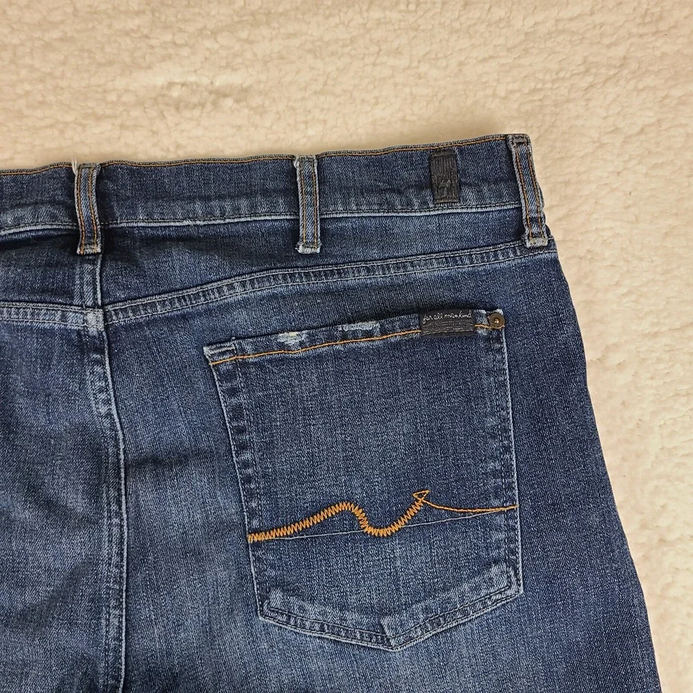 7 For all Mankind Jeans Mens‎ 40x34 Blue Paxtyn Skinny Dark Wash Denim
